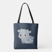 Tote Bag Vache Blue Belge (Dos)