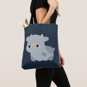 Tote Bag Vache Blue Belge (De près)