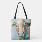 Tote Bag Vache colorée (Dos)