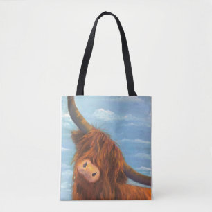 Tote Bag Vache écossaise des Highlands