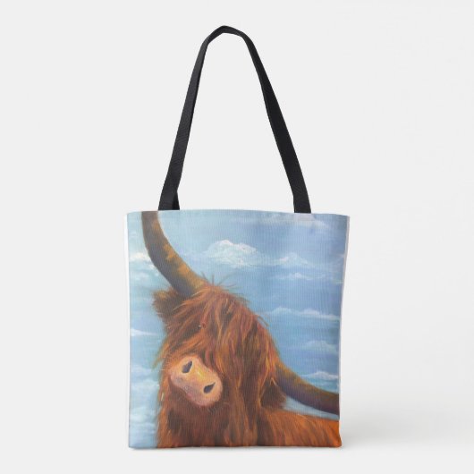Tote Bag Vache écossaise des Highlands (Dos)