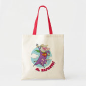 Tote Bag Vache et poulet Super Vache Al Rescate! (Devant)