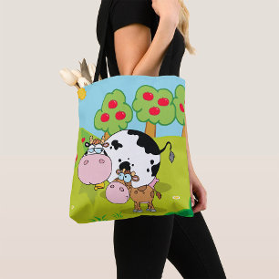 Tote Bag Vache Et Veau