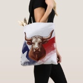 Tote Bag Vache longhorne du Texas (De près)