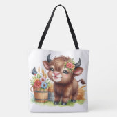 Tote Bag Vache mignonne (Dos)