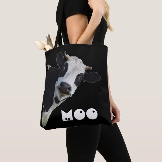 Tote Bag Vache Moo (De près)