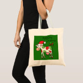 Tote Bag Vache Noël mignon Enfants (Devant (produit))