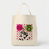 Tote Bag Vache rose 5e Anniversaire Tshirts et cadeaux (Devant)