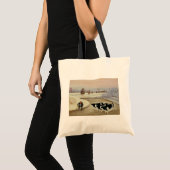 Tote Bag Vaches en rivière d'hiver (Devant (produit))