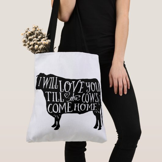 Tote Bag Vaches et porcs à ferme (De près)
