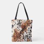 Tote Bag Vachette animale à la crème Brown (Dos)