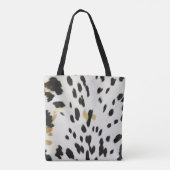 Tote Bag Vachette blanche noire (Dos)