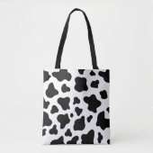 Tote Bag Vachette noire et blanche (Devant)