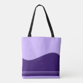 Tote Bag Vague Bordure violet + votre backgr. & idées (Dos)
