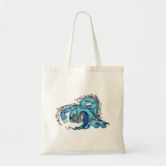 Tote Bag Vague de natation (Devant)