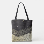 Tote Bag Vague dorée, texture papier. (Dos)