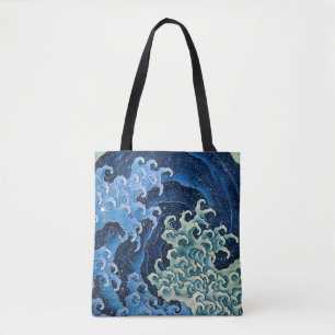 Tote Bag Vague féminine de Hokusai Océan Vintage