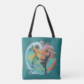 Tote Bag Vague marémotrice Aquaman & Black Manta (Dos)