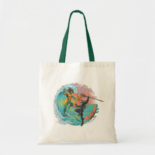 Tote Bag Vague marémotrice Aquaman & Black Manta