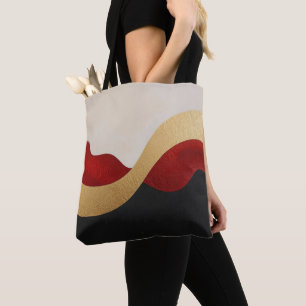 Tote Bag Vague Or Moderne Or Noir