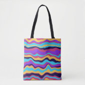 Tote Bag Vagues Abstraites (Devant)
