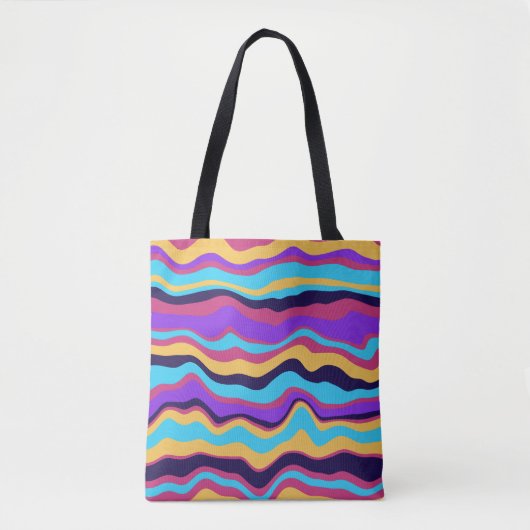 Tote Bag Vagues Abstraites (Devant)