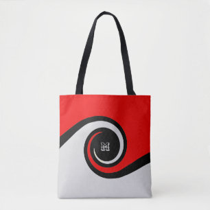Tote Bag Vagues Abstraites de Mode