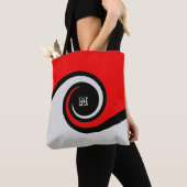 Tote Bag Vagues Abstraites de Mode (De près)