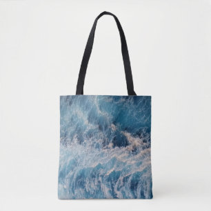 Tote Bag Vagues bleu océan