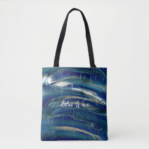 Tote Bag Vagues Bleues