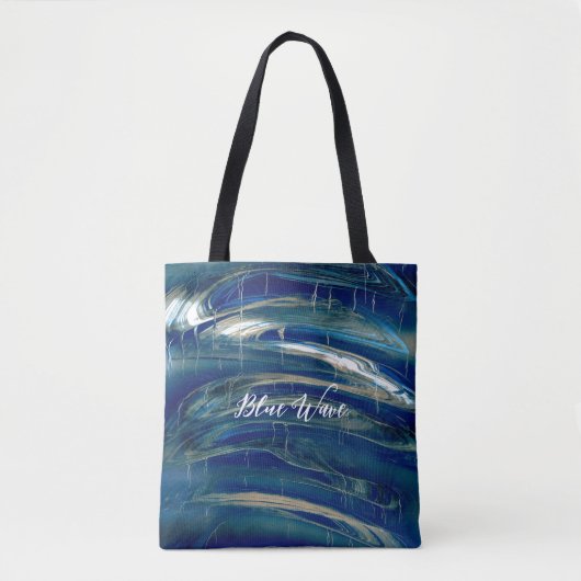 Tote Bag Vagues Bleues (Devant)