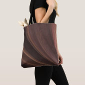 Tote Bag Vagues Brown Et Roses De Sable Doux (De près)