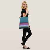 Tote Bag Vagues colorées (Sur le modèle)