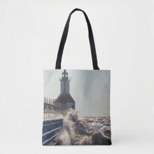 Tote Bag Vagues De Fierce À Saint-Joseph