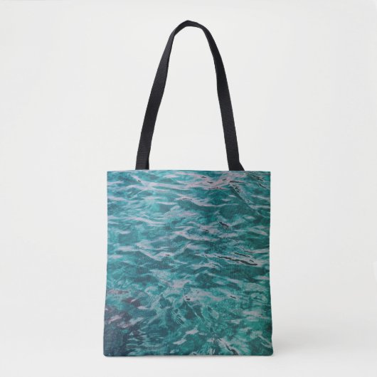 Tote Bag Vagues de l'océan émeraude (Devant)