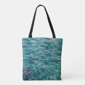 Tote Bag Vagues de l'océan émeraude (Dos)