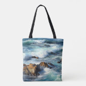 Tote Bag Vagues de l'océan Pacifique (Dos)