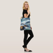 Tote Bag Vagues de l'océan Pacifique (Sur le modèle)