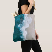 Tote Bag Vagues de mer - rivage des Maldives (De près)
