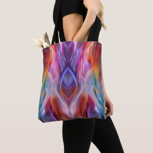 Tote Bag "Vagues de paysage de rêve" Art abstrait contempor