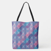 Tote Bag Vagues de Pétales Célestes (Dos)