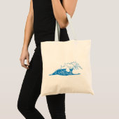 TOTE BAG VAGUES DE PLAGE (Devant (produit))