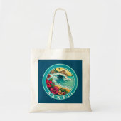 Tote Bag Vagues de plage d'Hawaii (Devant)