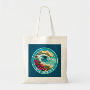 Tote Bag Vagues de plage d'Hawaii