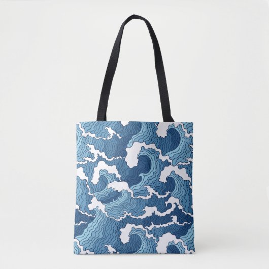 Tote Bag Vagues de résumé (Devant)