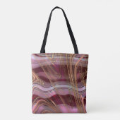 Tote Bag Vagues de roses (Dos)