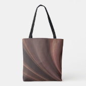 Tote Bag Vagues de sable douces marron et roses (Dos)