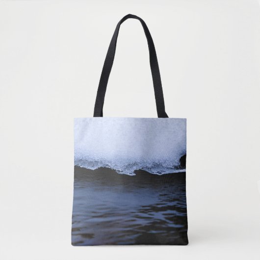 TOTE BAG VAGUES D'EAU SUR LA RIVE (Devant)