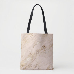Tote Bag Vagues d'or : Marbre Abstrait