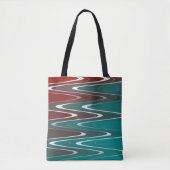Tote Bag Vagues en blanc (Devant)